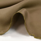 Doublure twill soie et coton changeant marron kaki