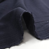 Double navy blue cotton gauze
