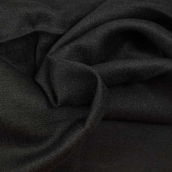 Coton et lin natté noir
