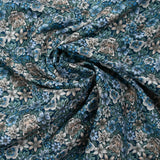 Coton liberty ®  Scotty’s Tiger bleu au mètre