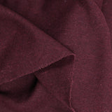 Burgundy wool-blend velvet
