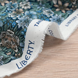 Coton liberty ®  Scotty’s Tiger bleu au mètre