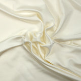 Maille de viscose satinée blanc cassé