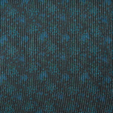 Lurex silk chiffon striped duck blue flowers anthracite background