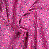 Sandra Flowers Print Cotton Pink Foundation
