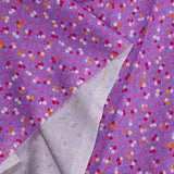 Sandra Flowers Print Cotton Purple Foundation