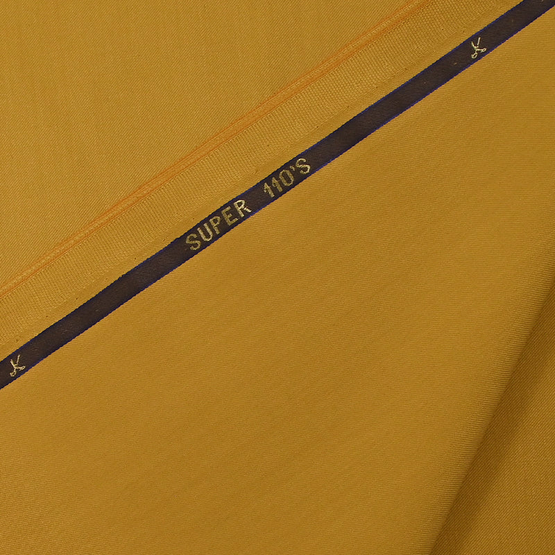 Tissu tailleur 100% laine Super 110's moutarde