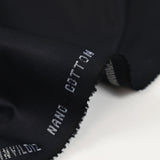 Tissu tailleur coton noir