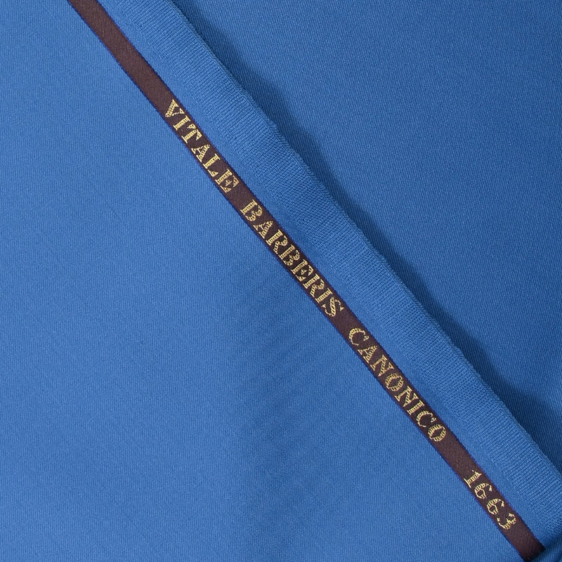 Tissu tailleur 100% laine Super 110's bleu céruléen