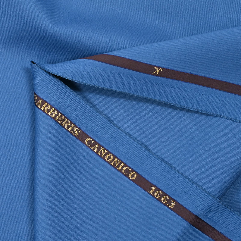 Tissu tailleur 100% laine Super 110's bleu céruléen