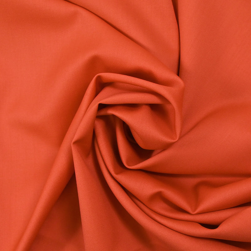 Tissu tailleur 100% laine Super 110's mandarine