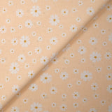 Cotton printed passionately or madly on a flesh-tone background