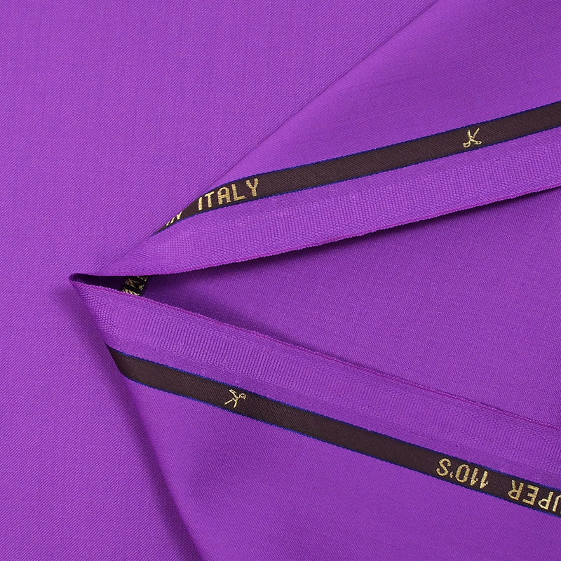 Tissu tailleur 100% laine Super 110's violet