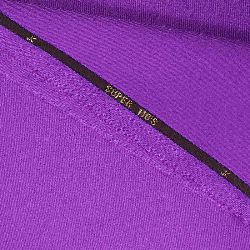 Tissu tailleur 100% laine Super 110's violet