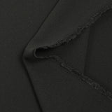 Crêpe polyviscose noir sombre