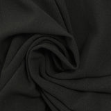 Crêpe polyviscose noir sombre