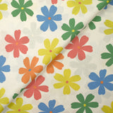 Coton imprimé les fleurs de Ninon fond écru