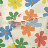 Coton imprimé les fleurs de Ninon fond écru