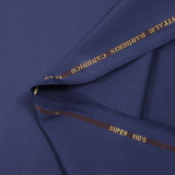 Tissu tailleur 100% laine Super 110's bleu foncé