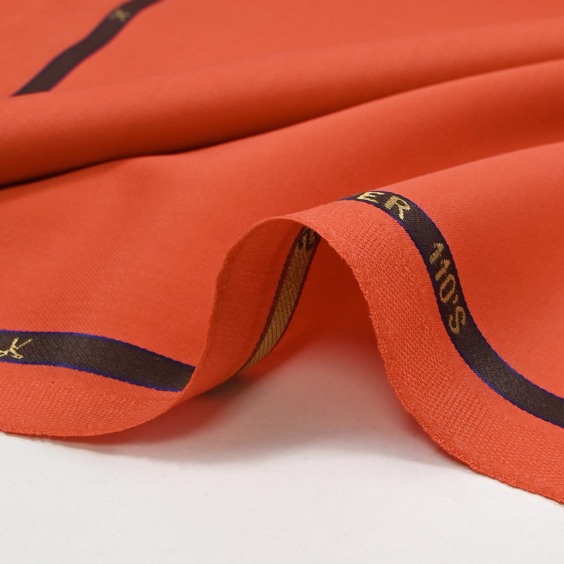 Tissu tailleur 100% laine Super 110's mandarine