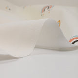 Arc-en-ciel cotton white background