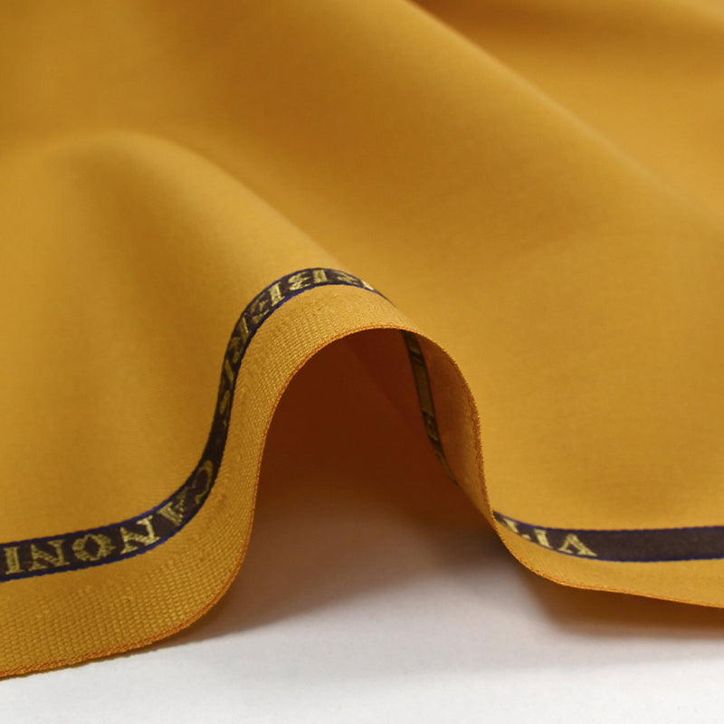 Tissu tailleur 100% laine Super 110's moutarde