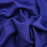 Crêpe envers satin bleu roi