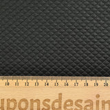Jersey matelassé Mayumi fond noir