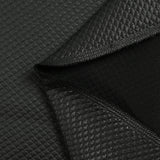 Jersey matelassé Mayumi fond noir