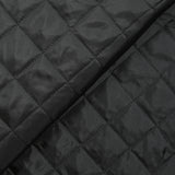 Matelassé à carreaux fin noir
