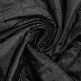 Matelassé à carreaux fin noir