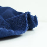 Velours de laine à poils mi-longs bleu roi
