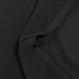 Crêpe de polyester satiné mat Marguerite noir