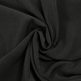 Crêpe de polyester satiné mat Marguerite noir