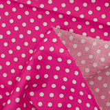 Dot printed cotton 6mm fuchsia