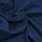 Jersey bord-côte tubulaire lourd bleu foncé