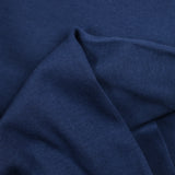 Jersey bord-côte tubulaire lourd bleu foncé