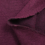 Boiled wine-colored wool