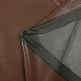 Simili cuir souple envers jersey suédine chocolat