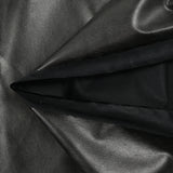 Twill de coton enduit noir