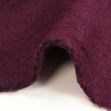 Boiled wine-colored wool