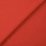 Popeline de coton technique rouge vermillon
