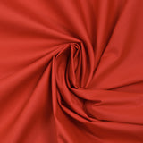 Popeline de coton technique rouge vermillon
