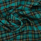 Estopilla tartán 100% lana fondo verde