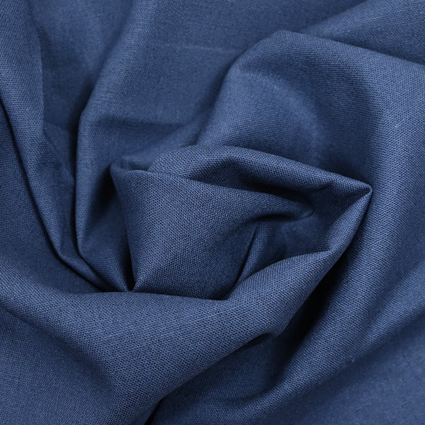 Lin Viscose Plain Blue Barbeau
