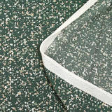 Punto crepé estampado granito con fondo verde oscuro