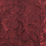 Taffetas changeant jacquard moulures bordeaux