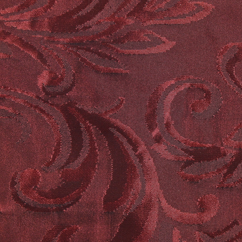 Taffetas changeant jacquard moulures bordeaux