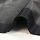Twill de coton enduit noir