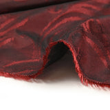 Taffetas changeant jacquard moulures bordeaux